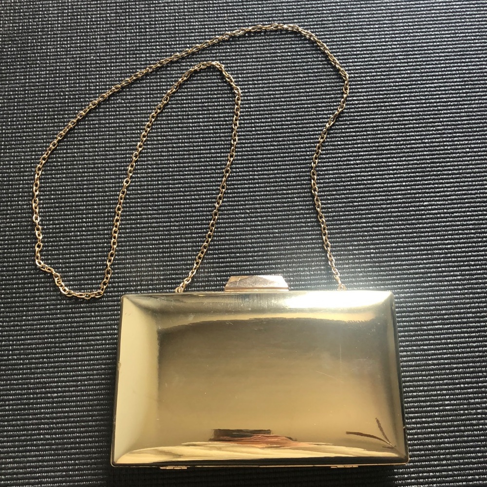 Gold Metallic Shoulder Bag